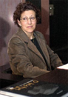 Soledad Álvarez, ayer en Pamplona.