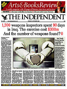  The Independent  en formato tabloide.
