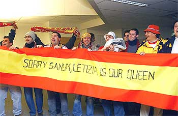 "Lo sentimos, Sanum; Letizia es nuestra reina"