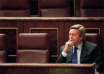 Luis de Grandes, portavoz del Grupo Popular en el Congreso, durante un pleno de la Cámara.