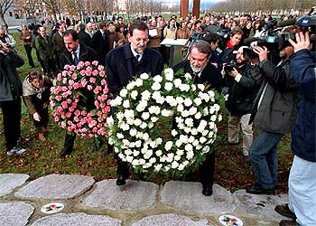 Homenaje a las víctimas del terrorismo.