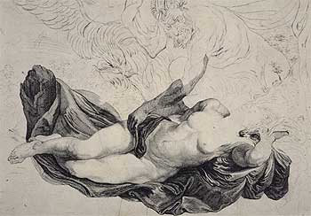 'Júpiter y Antíope', atribuido a Van der Steen, según Anton van Dyck.