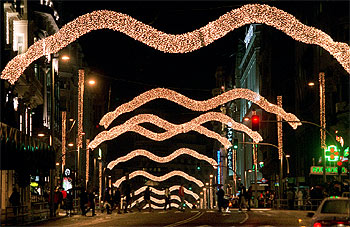 1.600.000 bombillas iluminan la Navidad en las zonas más comerciales