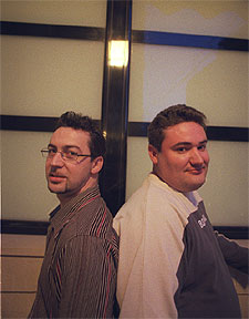 Raúl Aleixandre y Quique Dacosta en la cocina de Ca'Sento.