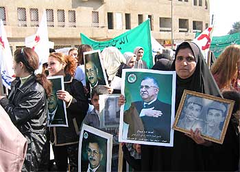 Manifestación contra el terrorismo en Bagdad