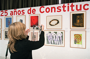 Grabados para homenajear la Constitución.