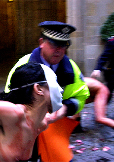 Protesta de 'okupas' en Barcelona