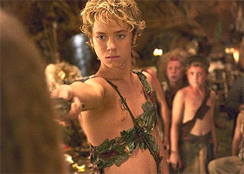 Jeremy Sumpter, en una secuencia de  Peter Pan .