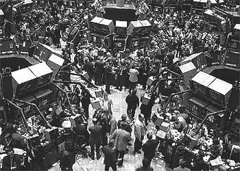 La Bolsa de Nueva York.