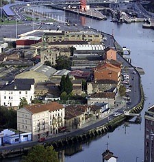 Una vista de la zona de Zorrozaurre.
