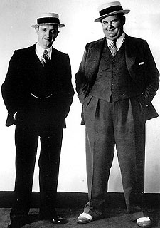 Stan Laurel (izquierda) y Oliver Hardy.