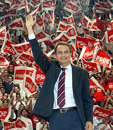 José Luis Rodríguez Zapatero, en el Palacio de Vista Alegre.