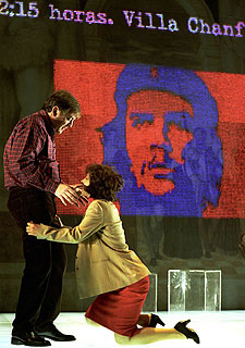 Ensayo de  El retablo de las maravillas,  de Els Joglars.