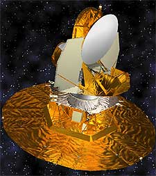 Ilustración del observatorio espacial  Wmap. 