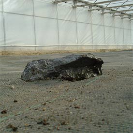 Supuesto fragmento de meteorito hallado en Villalobar (Léón).