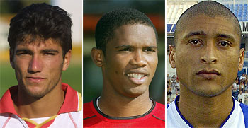 Reyes, del Sevilla, el que provoca más tarjetas; Eto'o, del Mallorca, el más rematador, , centrocampista del Málaga, el que más faltas comete.