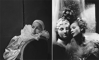 Greta Garbo, en 1946 (a la izquierda), y Marlene Dietrich, en 1935, retratadas por Cecil Beaton. rnrn SOTHEBY'S