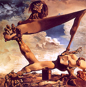 'Construcción blanda con judías hervidas (premonición de la Guerra Civil)', 1936, de Dalí.