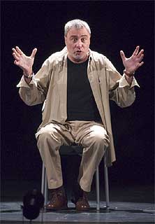 Joaquín Kremel, en una representación de 'Vía Dolorosa'.