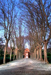Avenida de entrada al Parc Samà, en Cambrils
