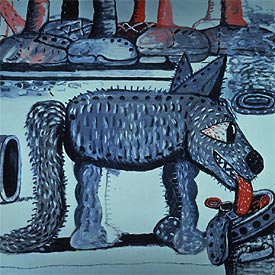  Street II  (1977), uno de los cuadros expuestos en la Royal Academy.