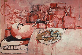  Painting, smoking, eating  (1973).
