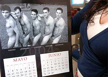 Un calendario de desnudos para hacer una gira