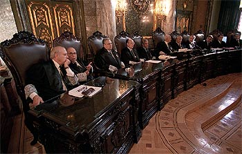 Magistrados de la Sala Civil del Tribunal Supremo, en septiembre pasado.