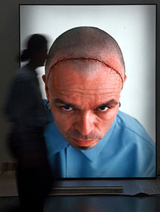 Un aspecto de la exposición   Tinieblas , en Castellón.