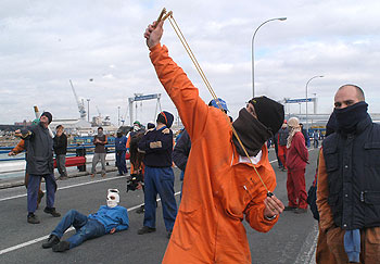 Movilizaciones de los trabajadores de astilleros en Cádiz
