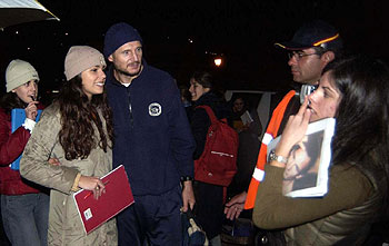Liam Nesson ha firmado autógrafos y se ha dejado fotografiar con muchos admiradores.