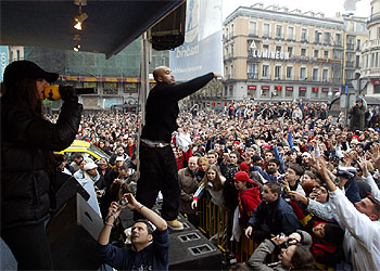 LAS RIMAS DEL 'HIP-HOP' LLEGAN A LA GRAN VÍA.