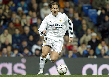 Michel Salgado, durante un partido de Liga esta temporada.