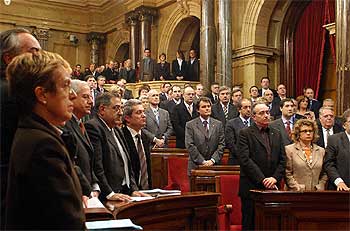 Homenaje del Parlament a Joan Reventós
