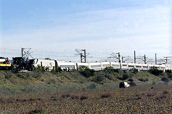 Cinco heridos en un accidente en Toledo del prototipo del Talgo para la línea Madrid-Barcelona
