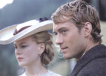 Nicole Kidman y Jude Law, en  Cold mountain. 