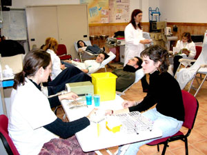 Un momento de la donación