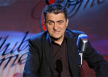 José Miguel Monzón,  El Gran Wyoming,  en el escenario de  El club de la comedia. 