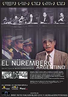 Cartel del documental  El Nüremberg argentino .