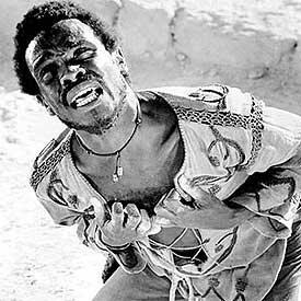 Carl Anderson interpretando a Judas en  Jesucristo Superstar.rnrn   