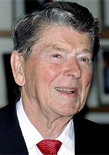 Ronald Reagan, en 2001.