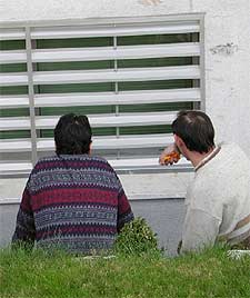 Participantes en un programa de dispensación de heroína en Granada.