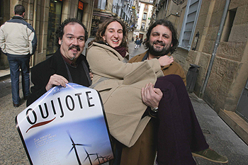 Don Quijote cabalga en San Sebastián