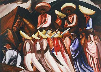  Zapatistas  (1931), de José Clemente Orozco.