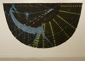 'Venado Azul' (2001), óleo de José Bedia.