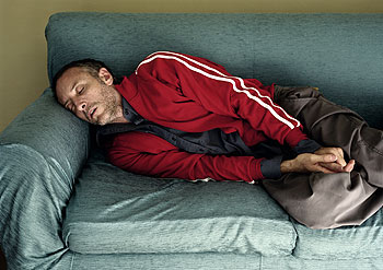 Una fotografía de la propuesta  Gabriel,  de Javier Vallhonrat, en la exposición  Casa de humo. 