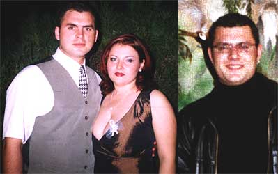 Alin Stuparu y su novia, Stefania, en una boda celebrada en Rumania. La foto de la derecha es del búlgaro Andriyan Asenov. Las familias confundieron a ambos muchachos en el hospital. rnrn EL PAÍS