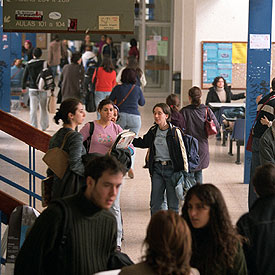 Estudiantes de la Facultad de Filosofía de la Universidad Autónoma de Madrid.