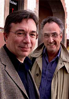 Monegal (izquierda) y Torres, comisarios de la exposición  En guerra .