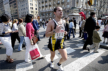 Maratón entre peatones